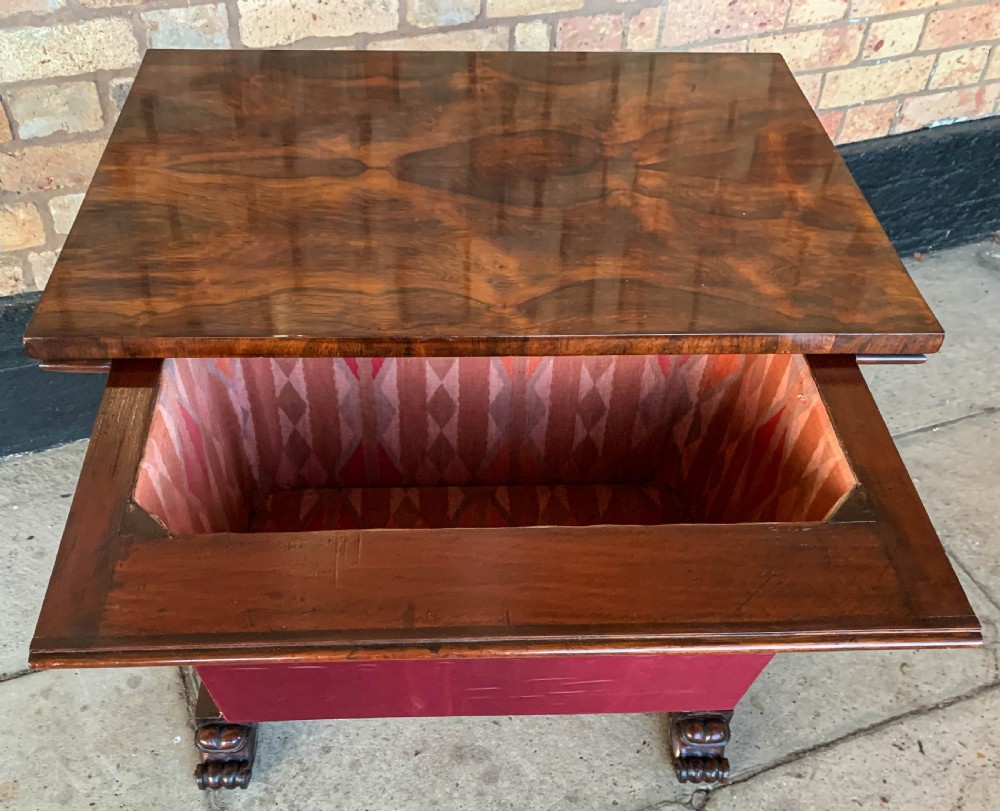 A Rosewood William IV Ladies Sewing Table View II