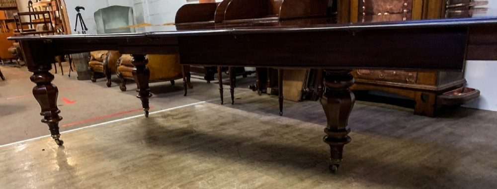A Very Large Victorian Extending Dining Table in Mahogany seat 12/14 View VI