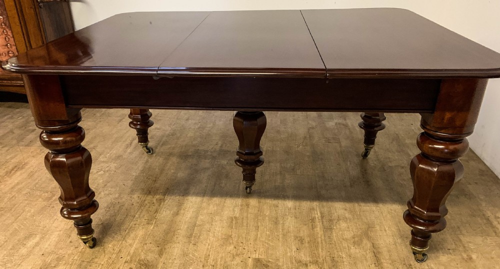 A Very Large Victorian Extending Dining Table in Mahogany seat 12/14 View XVI