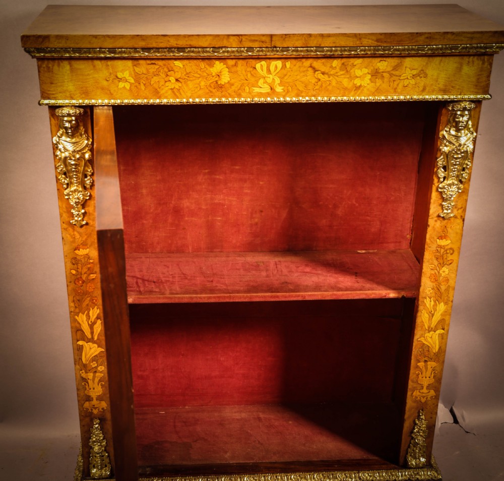 A Super Quality Burr Walnut Pier Cabinet c 1850 View VI