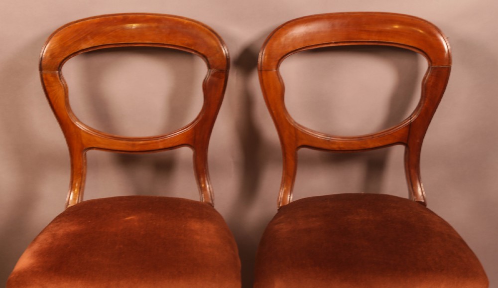 A Rare set of 8 victorian Dining chairs 2 Carvers View V