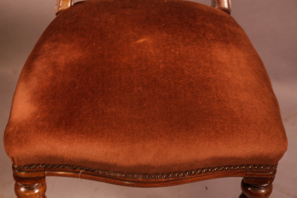 A Rare set of 8 victorian Dining chairs 2 Carvers View IX