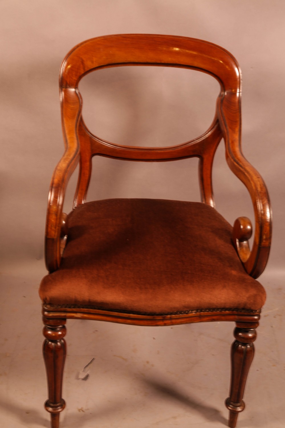 A Rare set of 8 victorian Dining chairs 2 Carvers View X