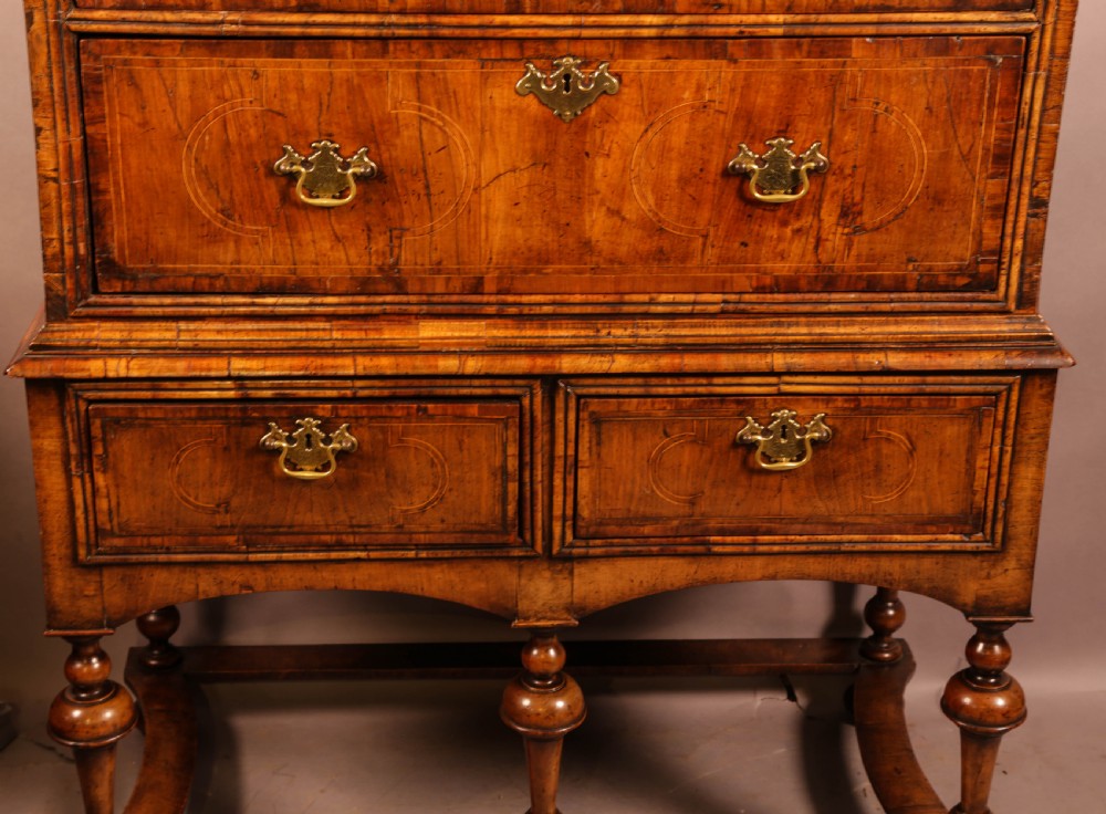 A George I Chest on Stand Figured Walnut View VII