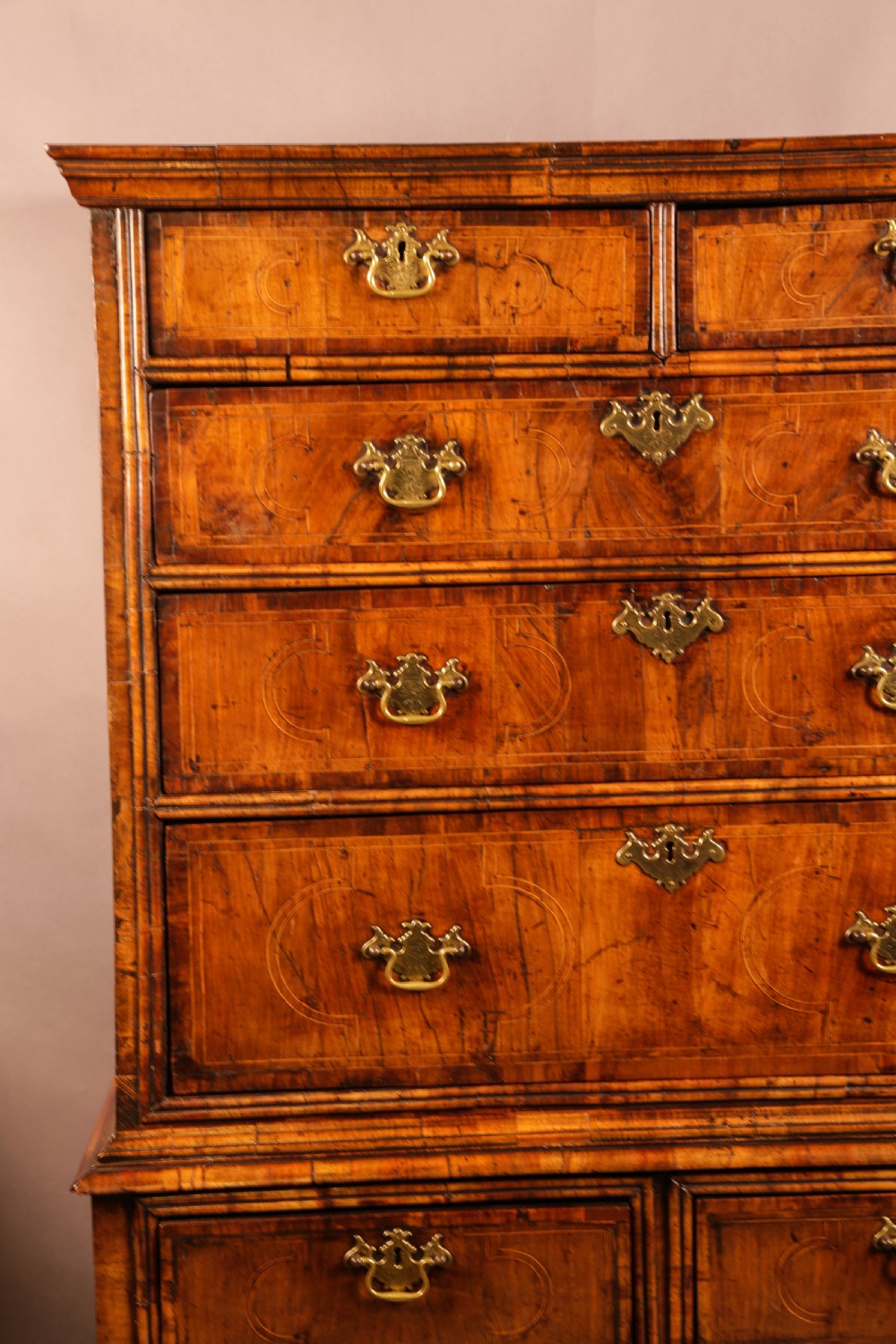 A George I Chest on Stand Figured Walnut View IX