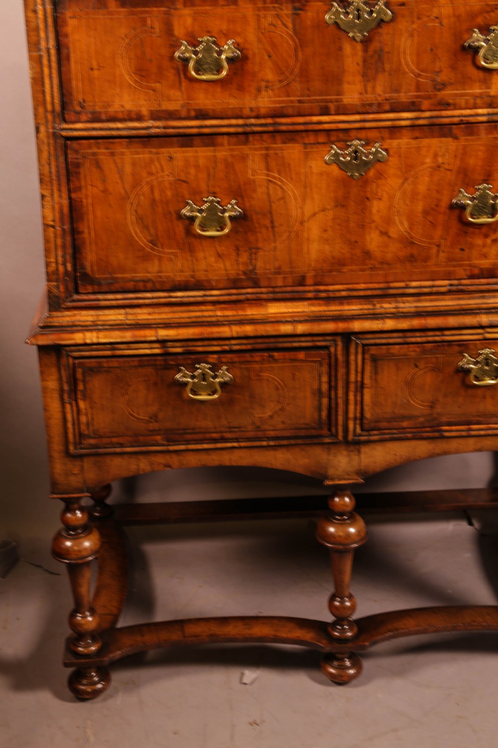A George I Chest on Stand Figured Walnut View X