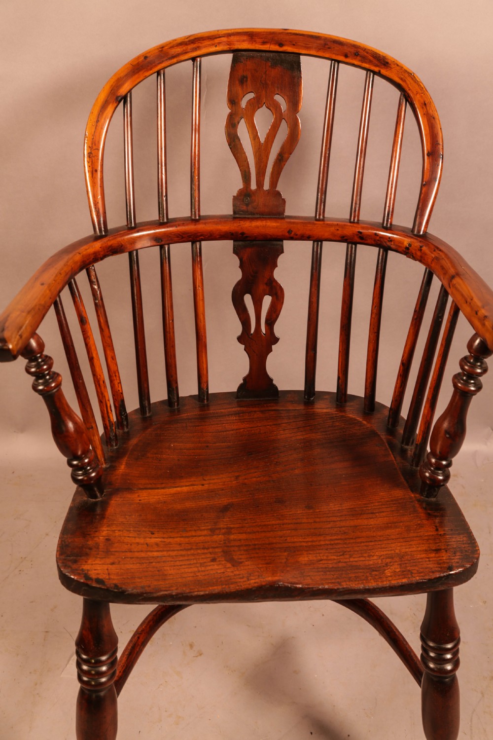 A Yew Wood Low Back Windsor Chair Rockley Maker View VI