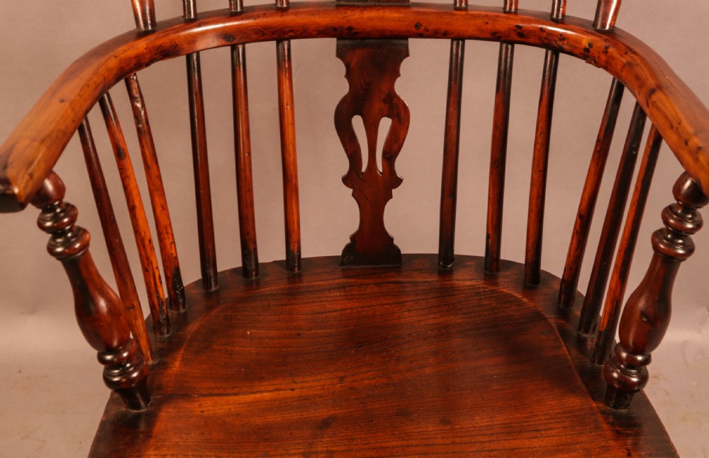 A Yew Wood Low Back Windsor Chair Rockley Maker View VII