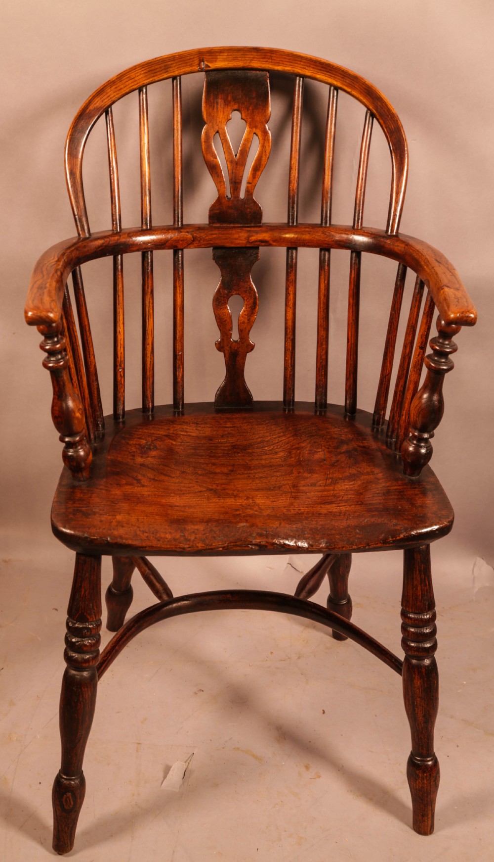 A Harlequin set of 4 Ash and Elm Windsor Chairs View III