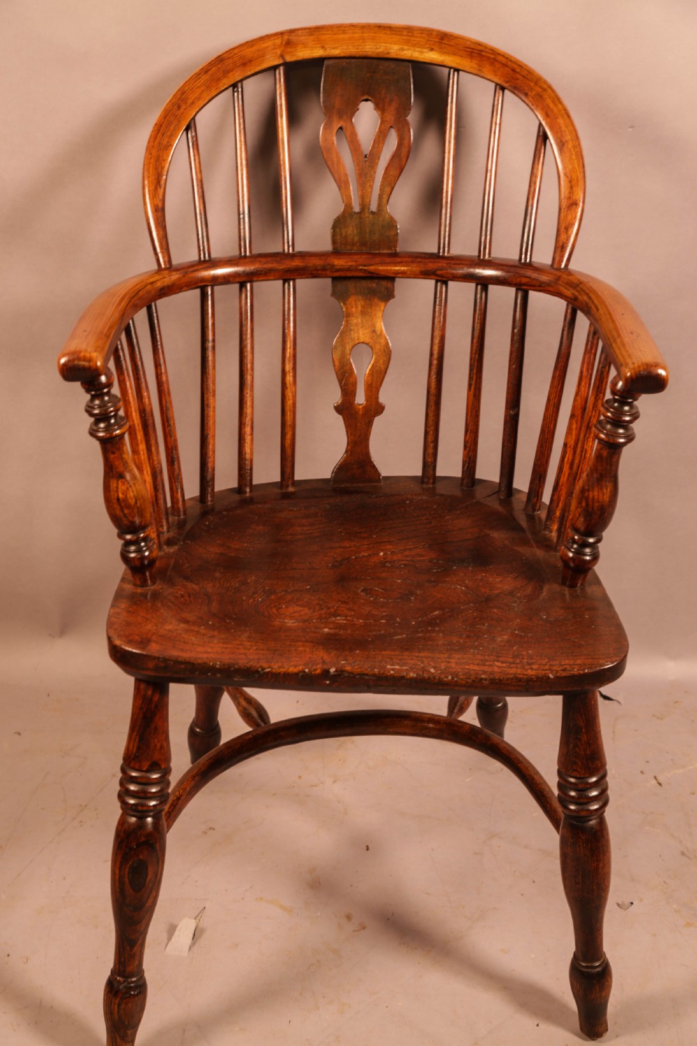 A Harlequin set of 4 Ash and Elm Windsor Chairs View VII