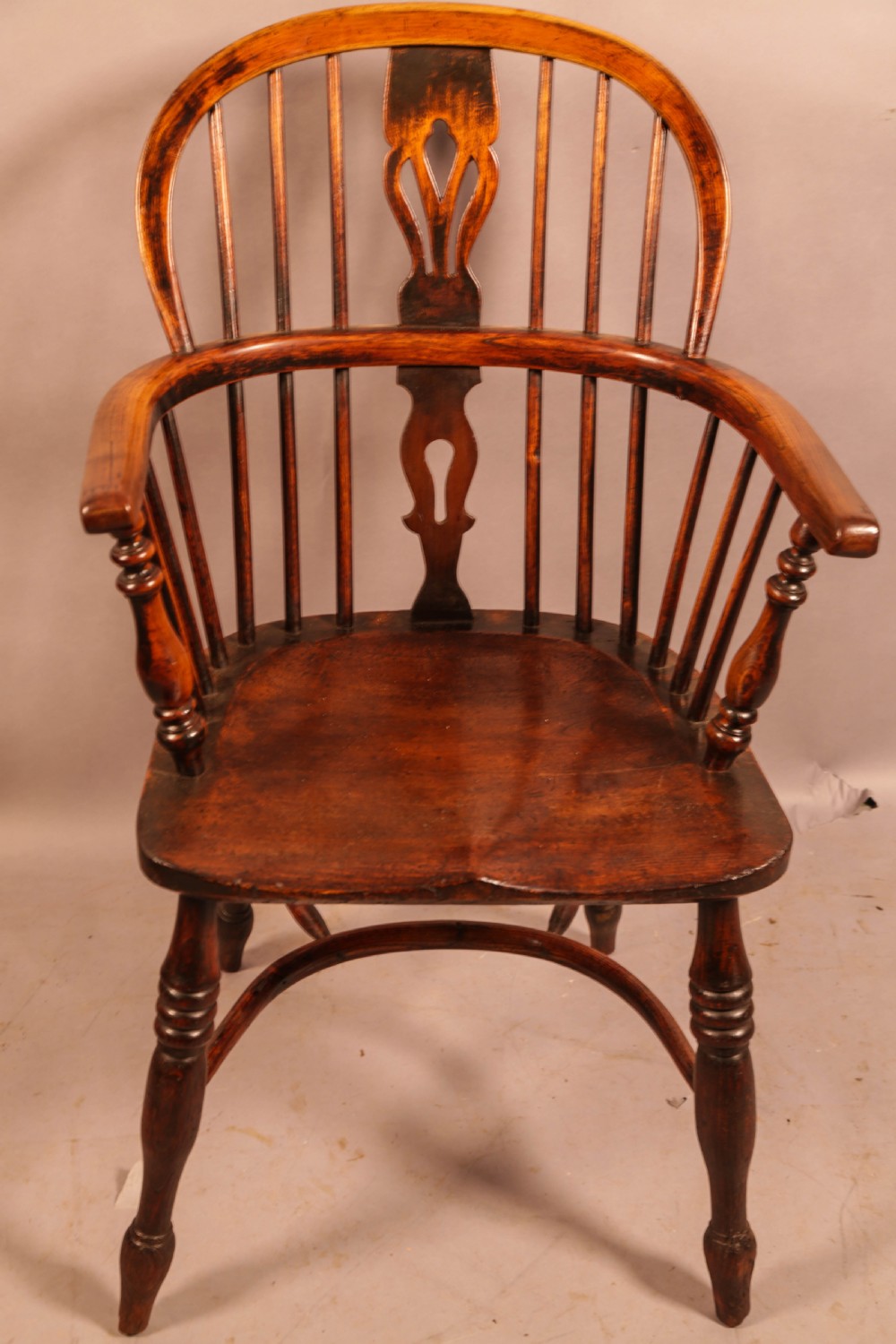 A Harlequin set of 4 Ash and Elm Windsor Chairs View XII
