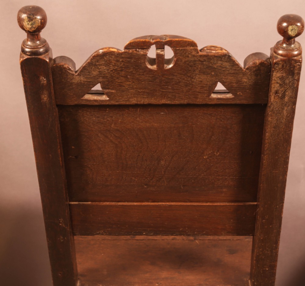 A Good Pair of 17th century Chairs in Oak View VIII
