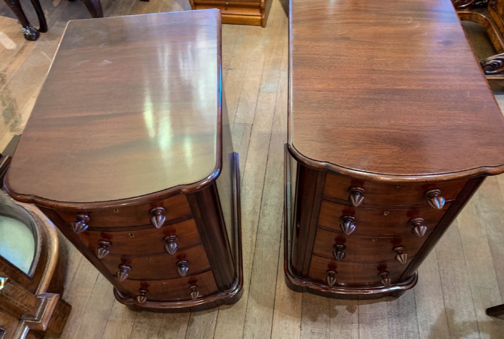 A Good Pair of victorian Bedside chests in Mahogany View III