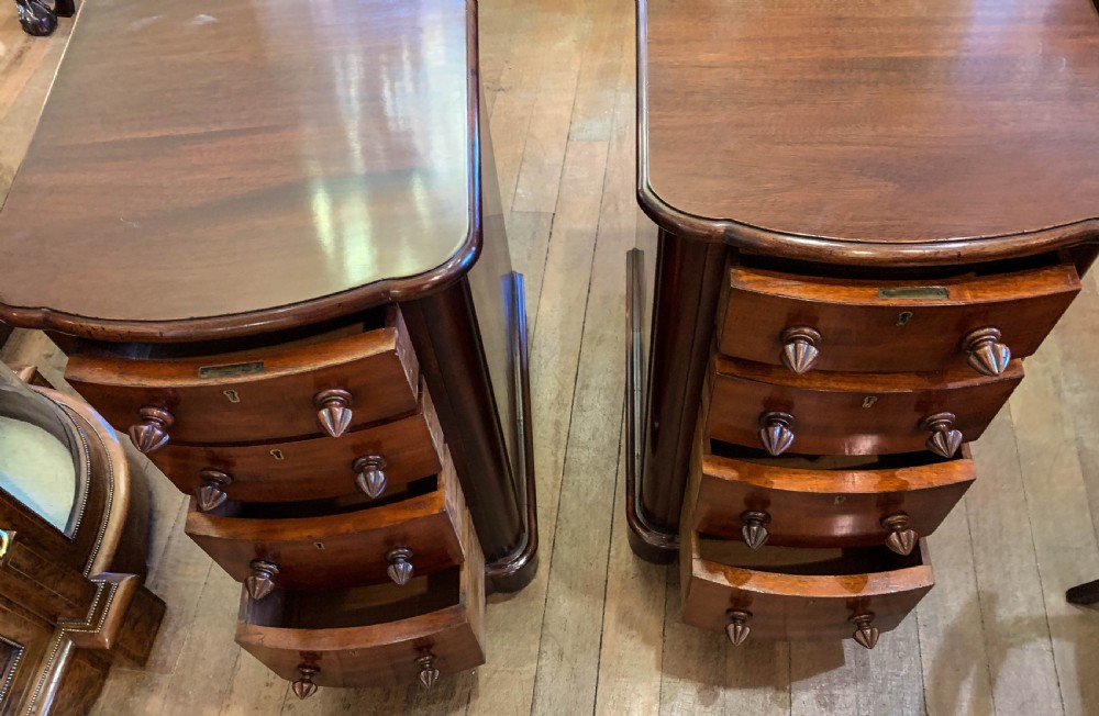 A Good Pair of victorian Bedside chests in Mahogany View IV