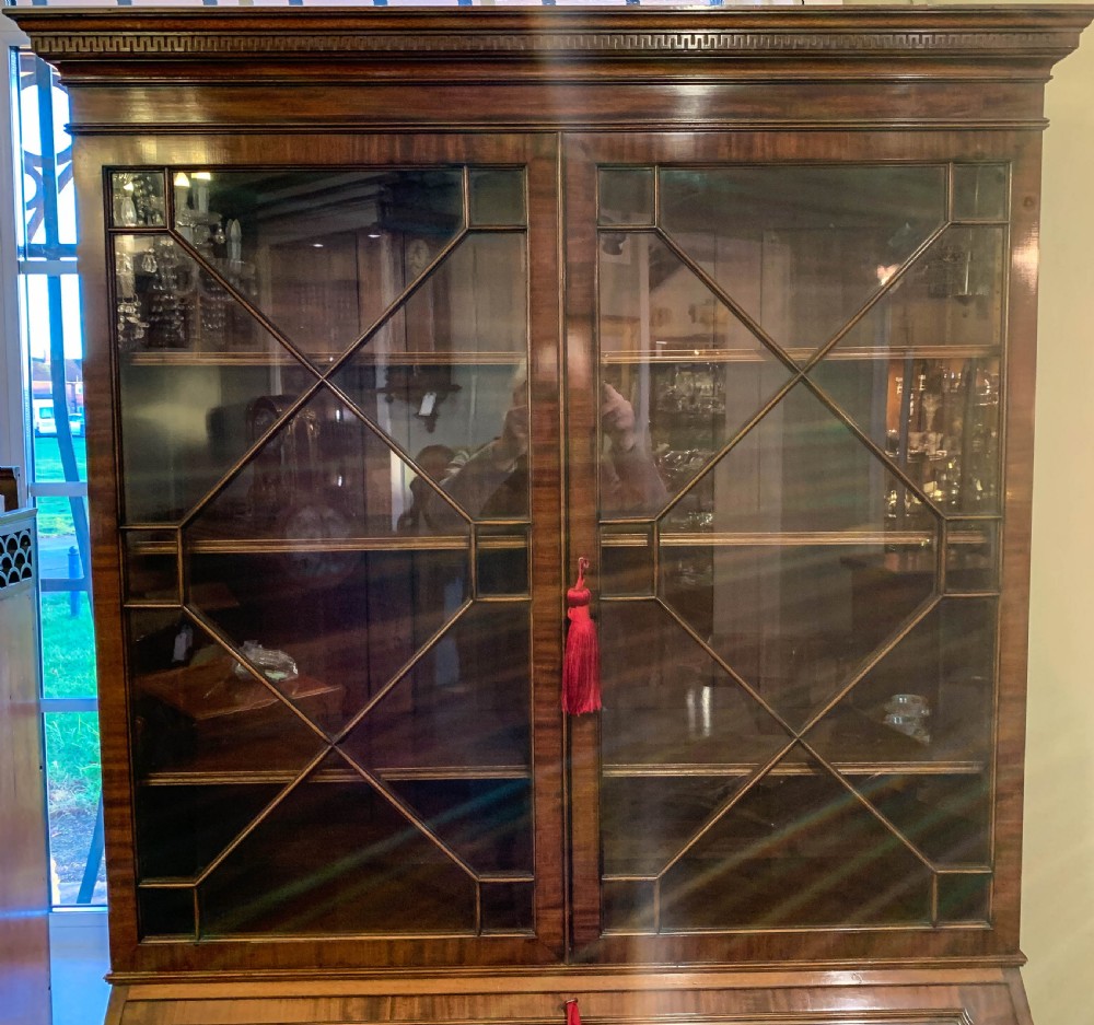 A Super Quality  Writing Desk and Bookcase by Waring and Gillow View IV