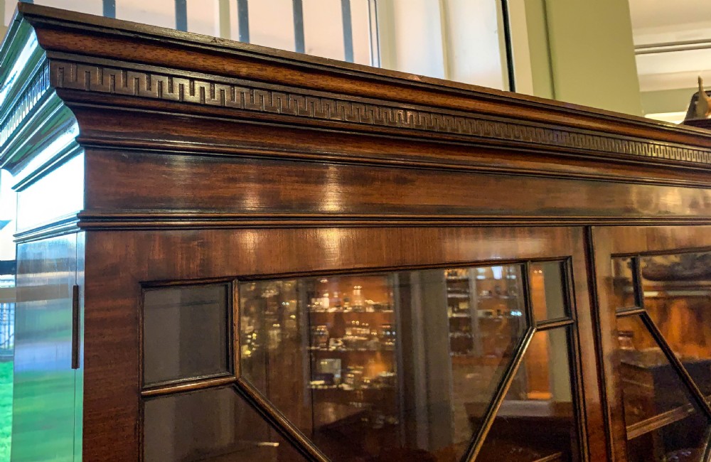 A Super Quality  Writing Desk and Bookcase by Waring and Gillow View V