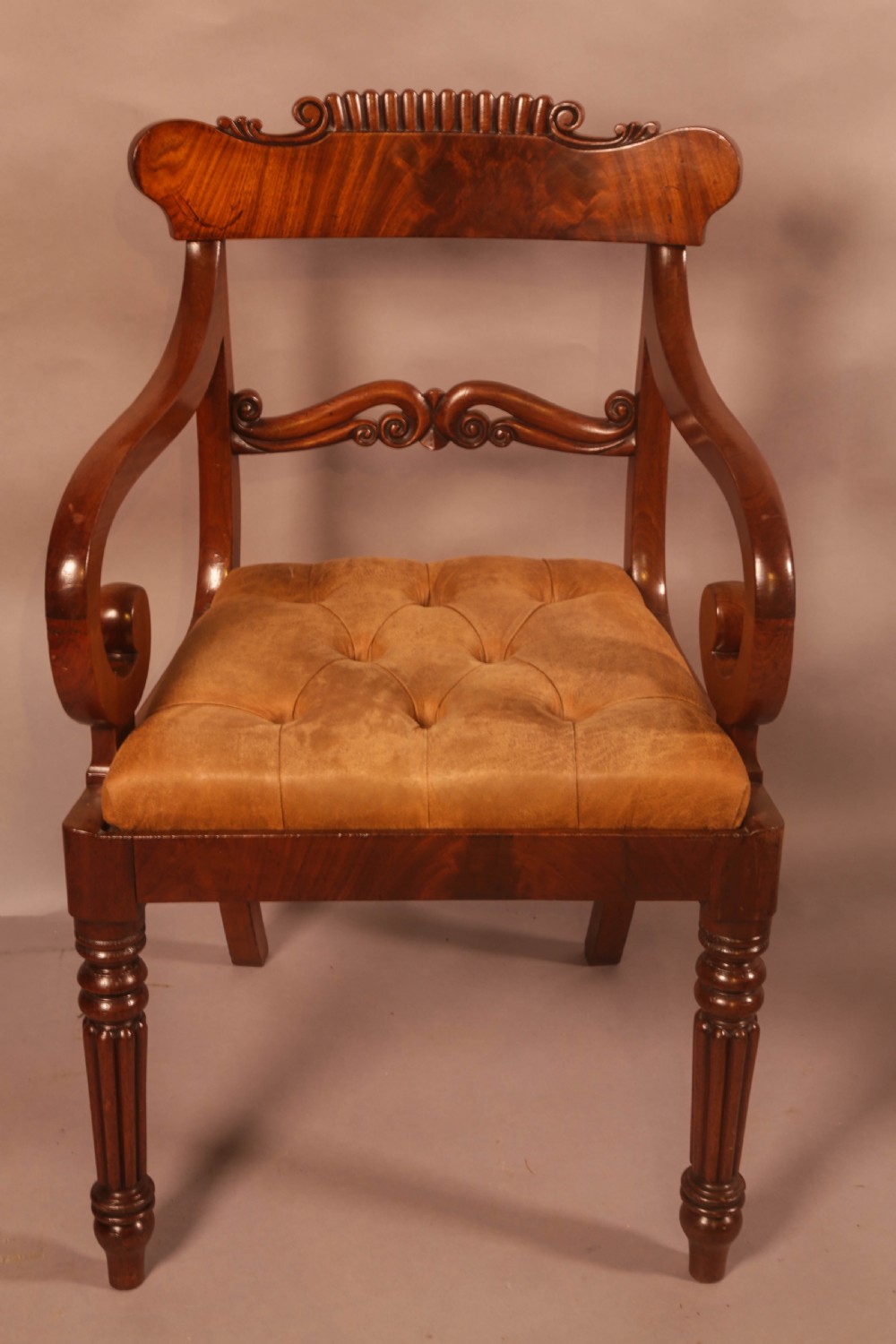 A Good Quality Pair of William IV Carver Chairs View III