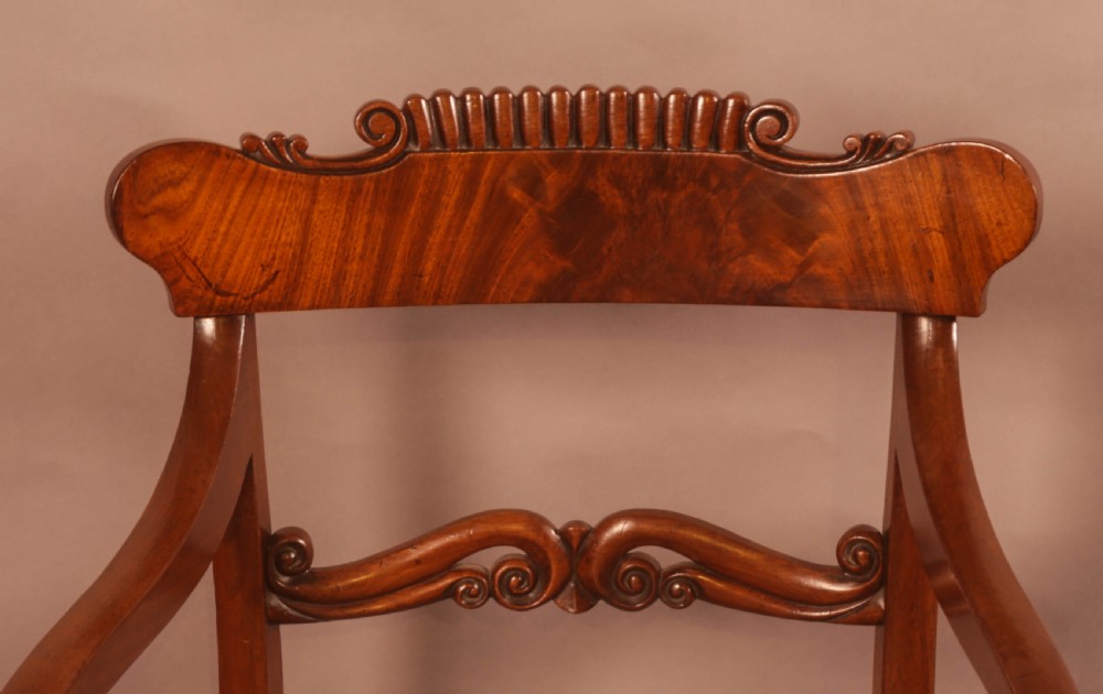 A Good Quality Pair of William IV Carver Chairs View V