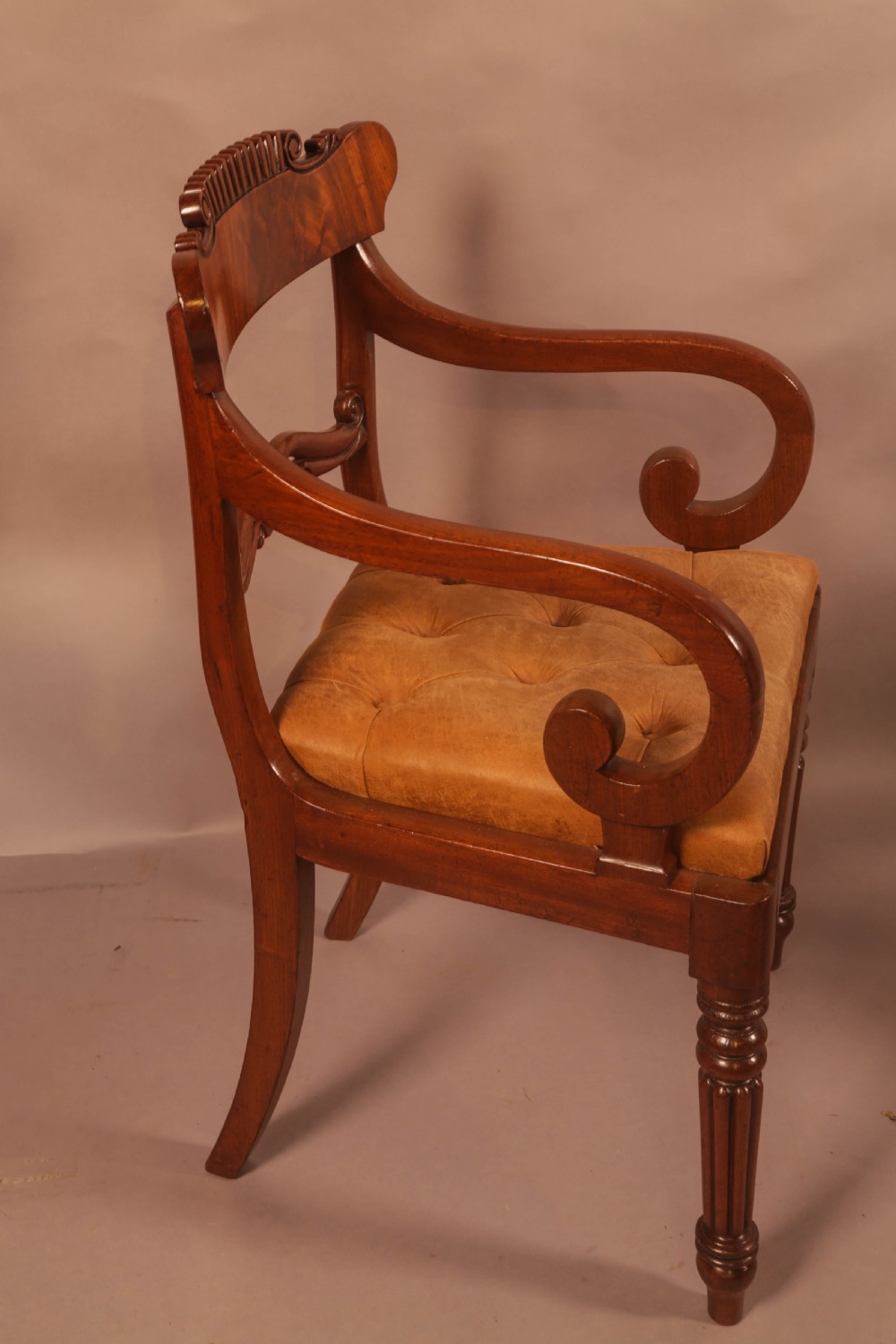 A Good Quality Pair of William IV Carver Chairs View IX