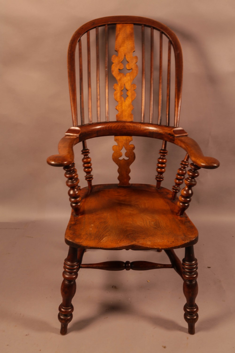A Good 19th Century Broad Arm Windsor Chair View V