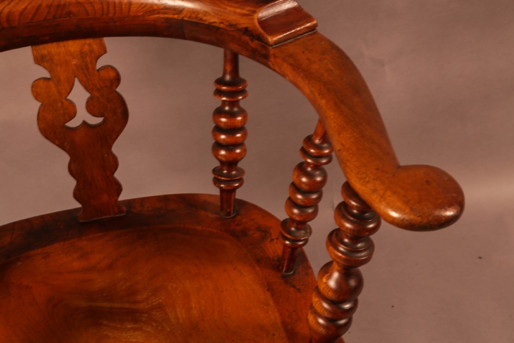 A Good 19th Century Broad Arm Windsor Chair View IX