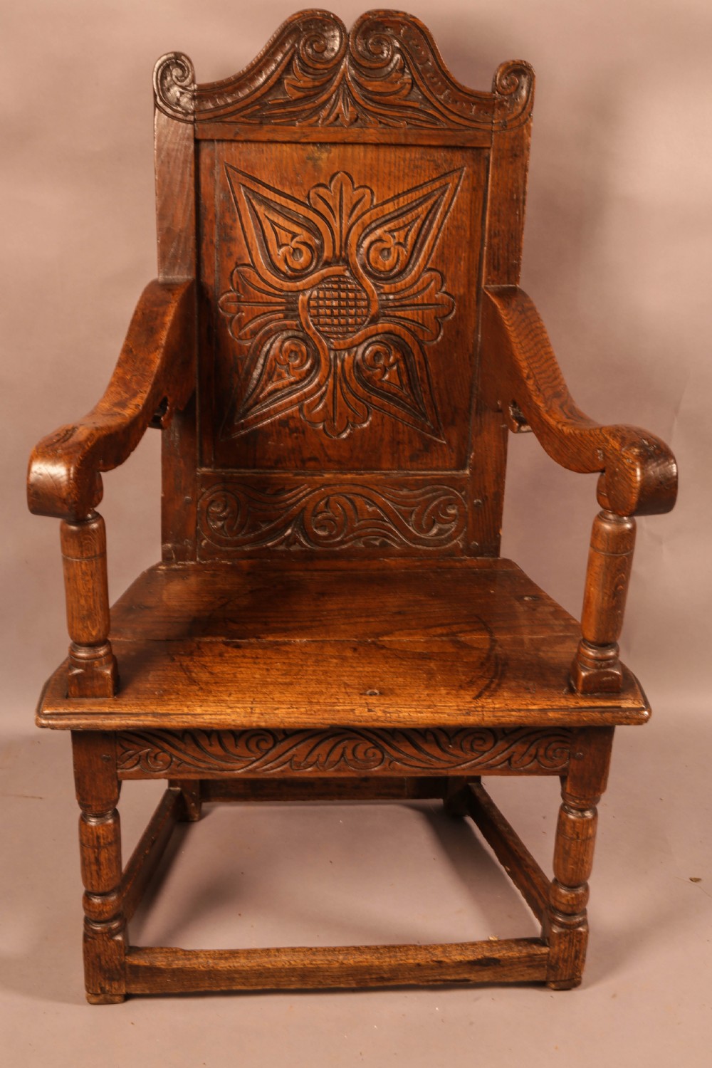 A Good 17th century Wainscot Chair in Oak