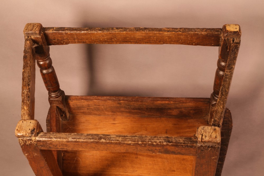 A Good 17th century Wainscot Chair in Oak View IV