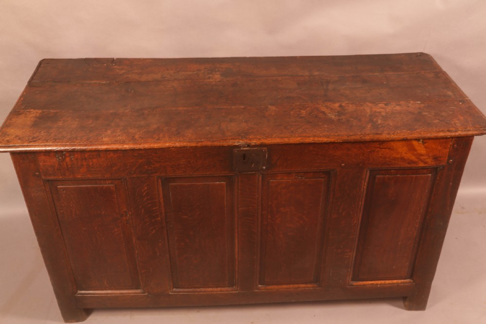 A Large 18th century Oak Blanket Box View III
