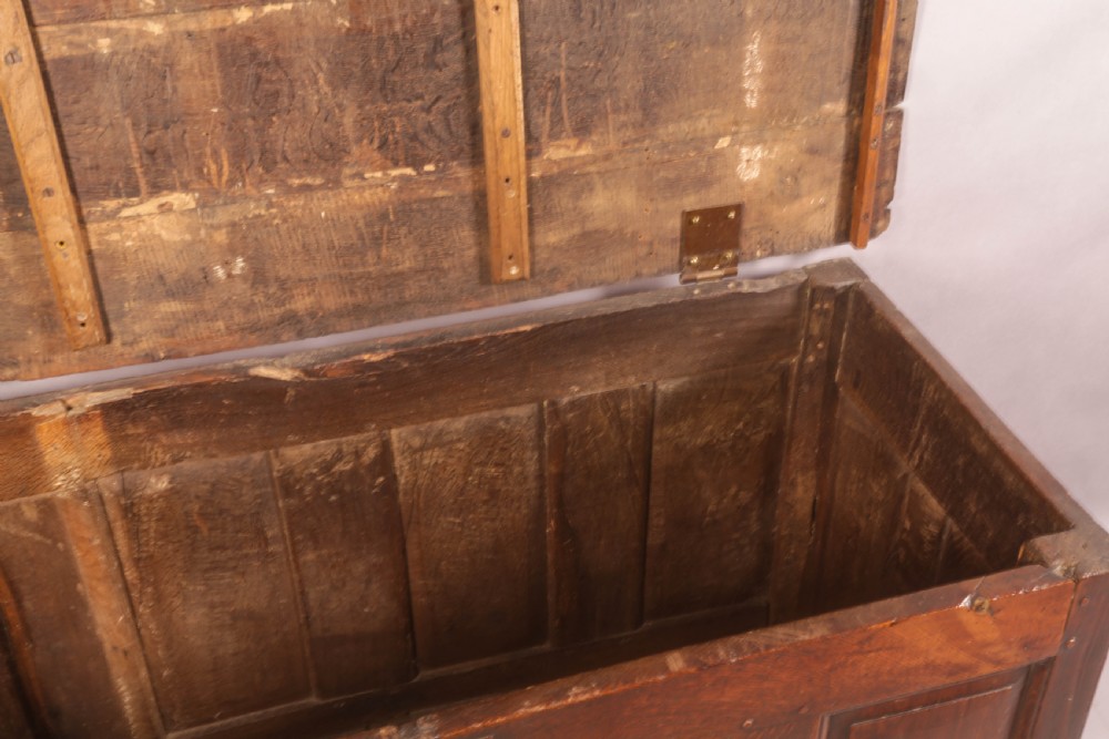 A Large 18th century Oak Blanket Box View V