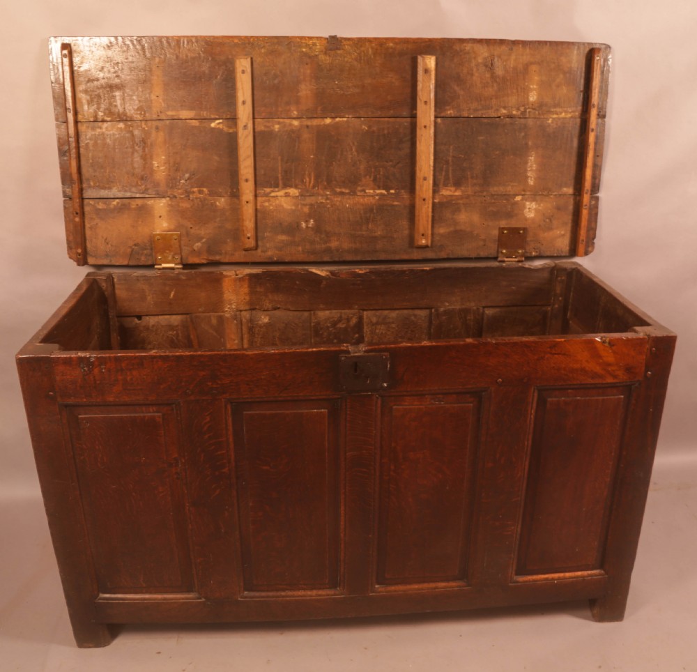 A Large 18th century Oak Blanket Box View VIII