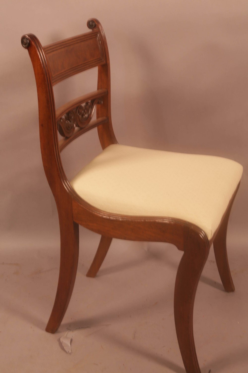 A Superb Set of 8 Regency Dining Chairs Sabre Leg View VI