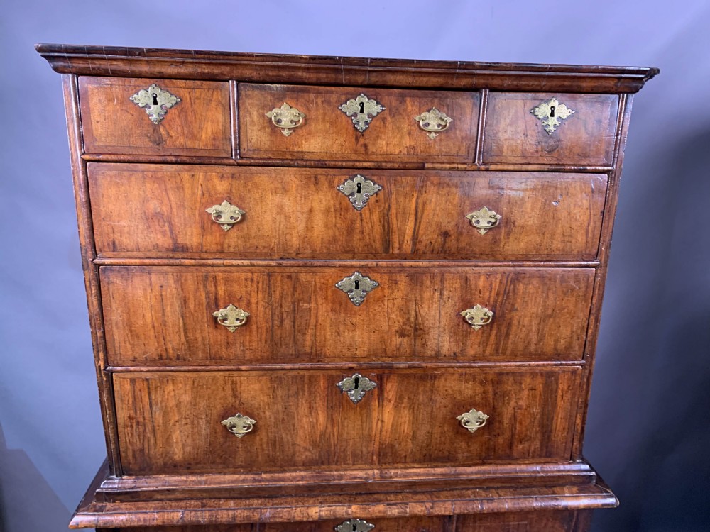 A Good George I Chest on Stand Walnut View II