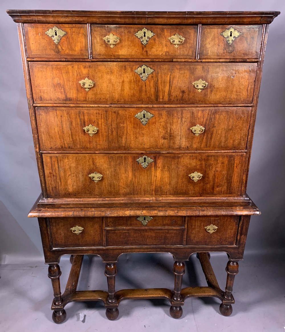 A Good George I Chest on Stand Walnut View VIII