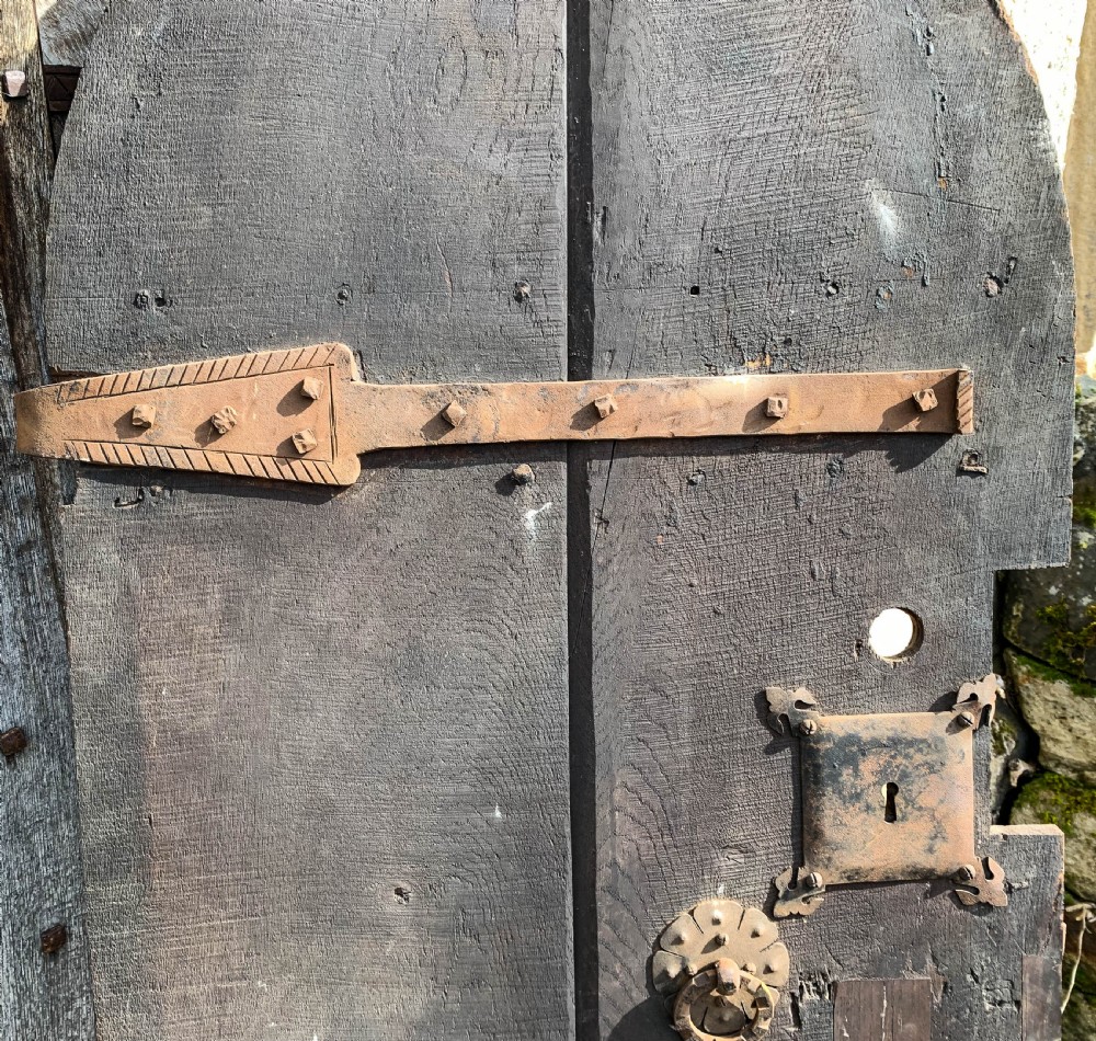 A Fantastic 17th century Oak Door Gothic York Minster View II