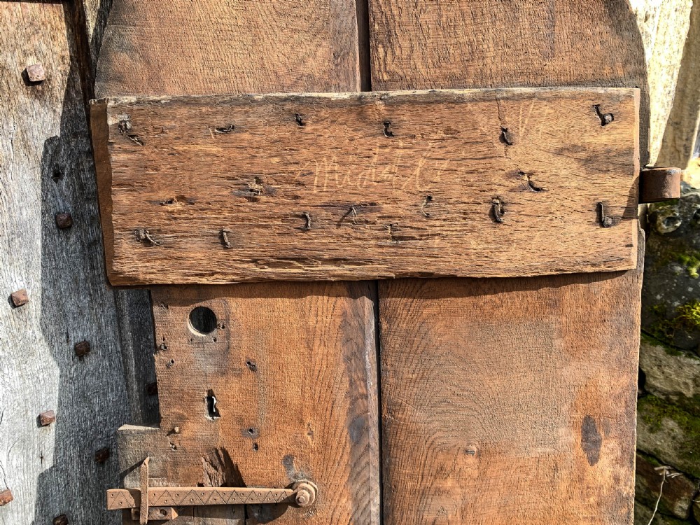 A Fantastic 17th century Oak Door Gothic York Minster View VIII