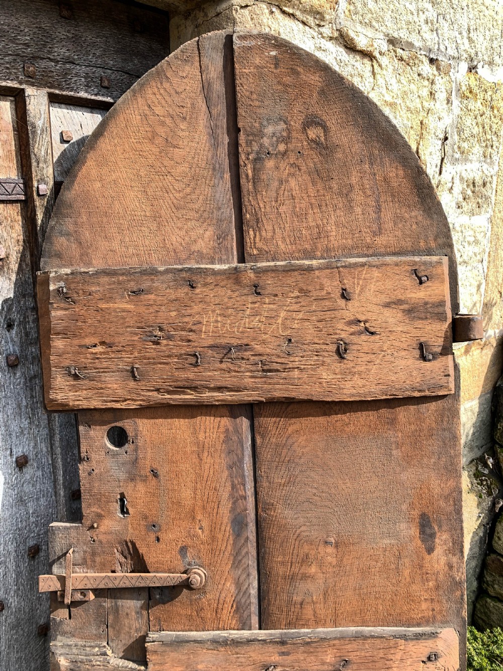 A Fantastic 17th century Oak Door Gothic York Minster View IX