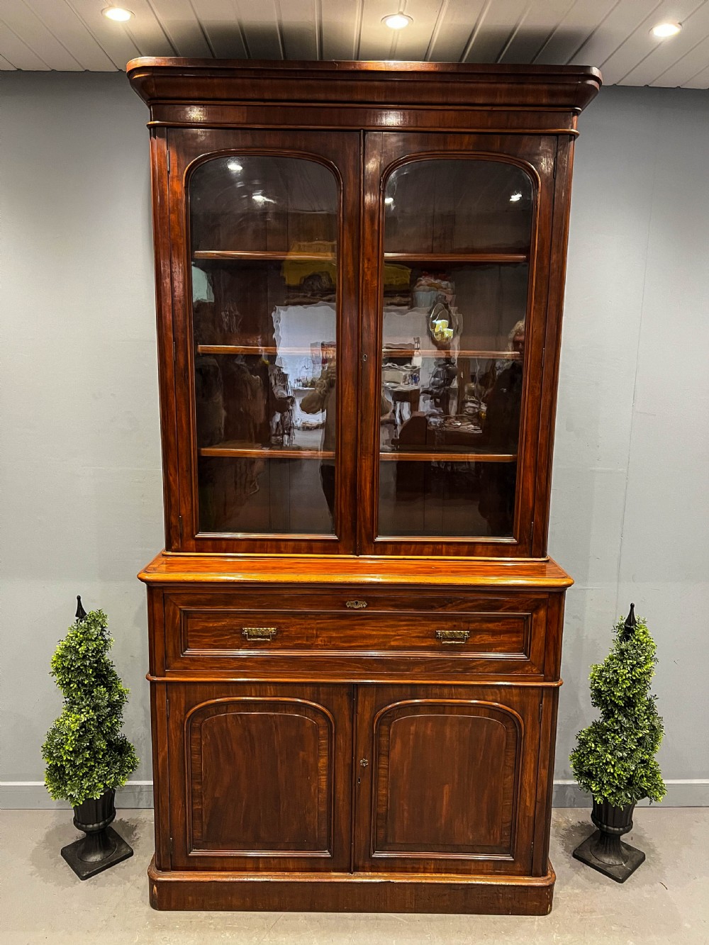 A Victorian Secretair Book case Mahogany