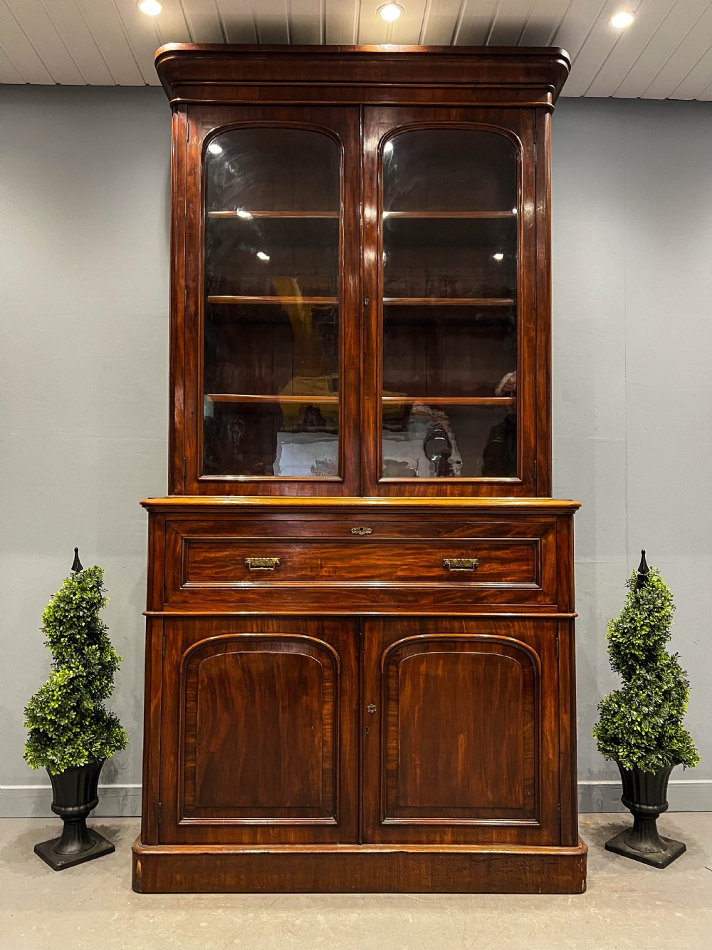 A Victorian Secretair Book case Mahogany View VII