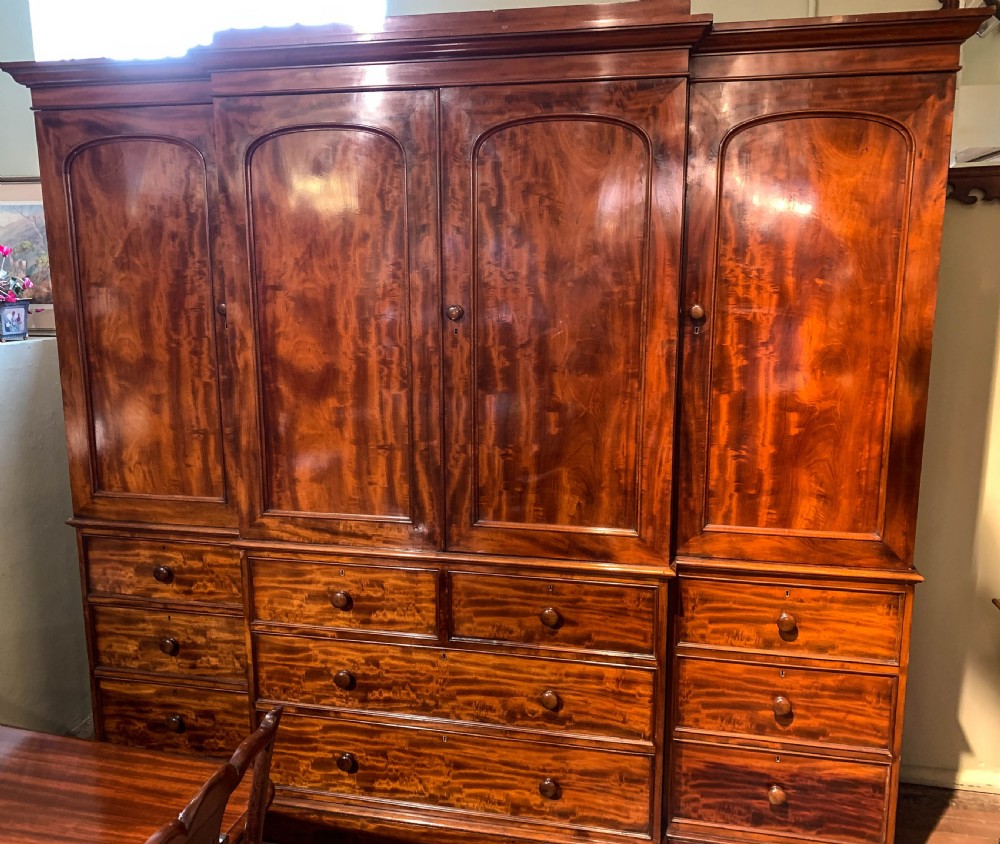 A Superb Early Victorian four door Wardrobe