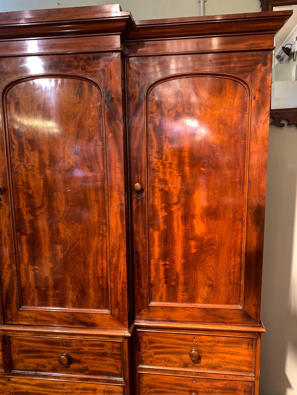 A Superb Early Victorian four door Wardrobe View II