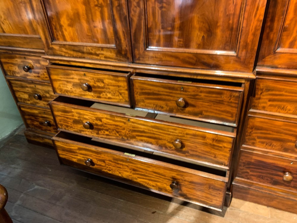 A Superb Early Victorian four door Wardrobe View IV