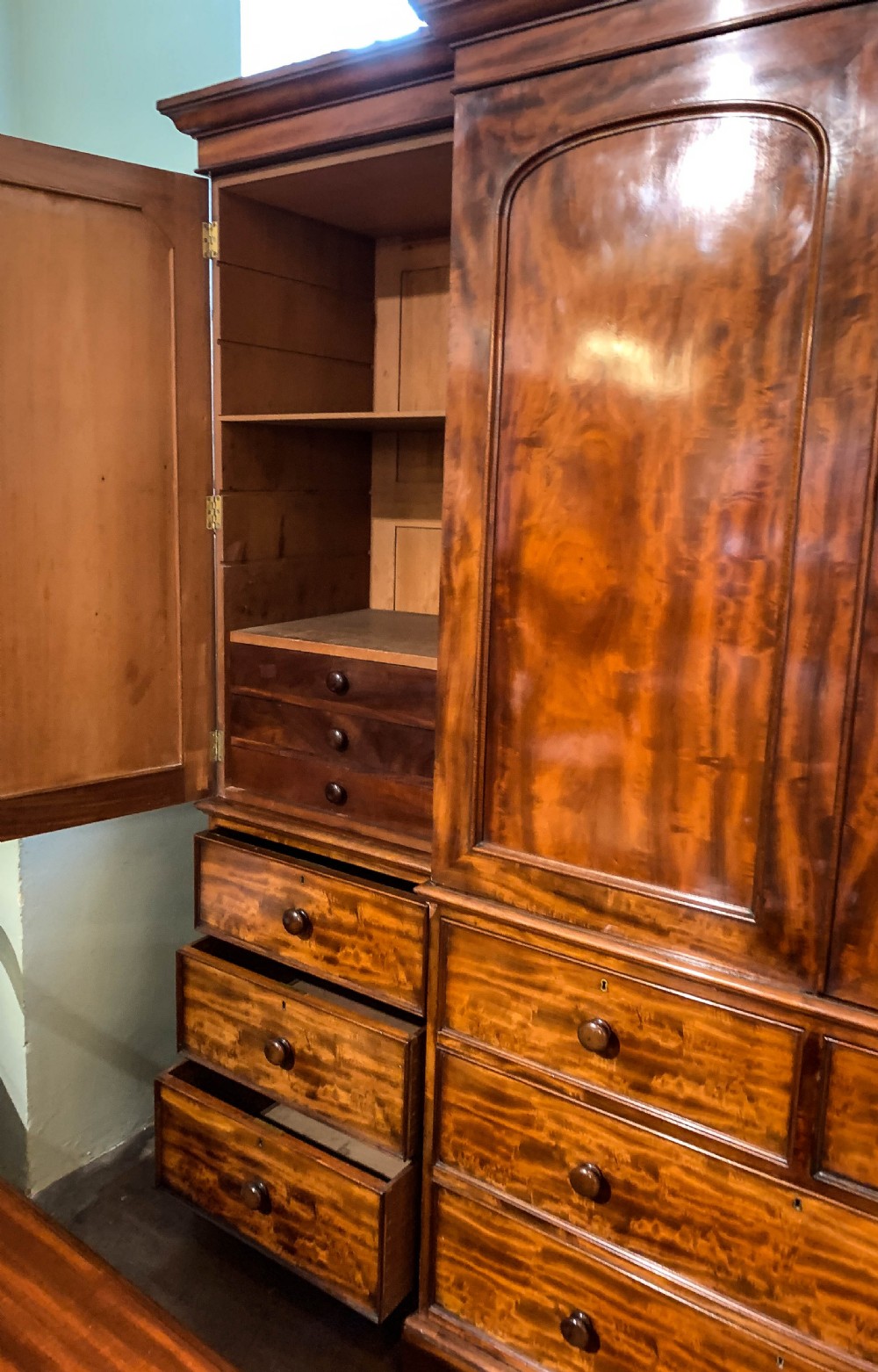 A Superb Early Victorian four door Wardrobe View VIII