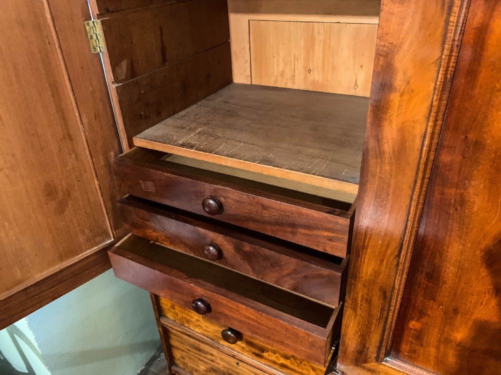 A Superb Early Victorian four door Wardrobe View IX