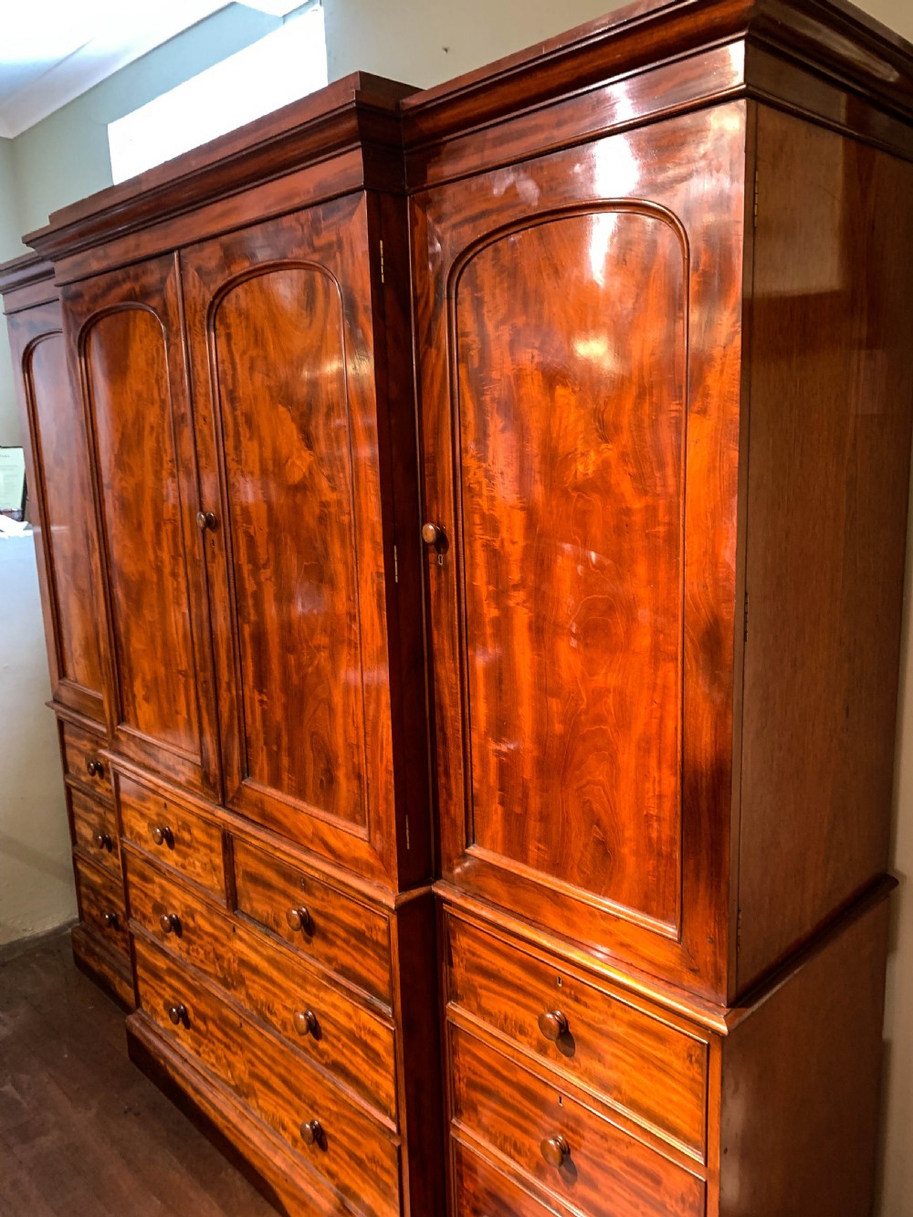 A Superb Early Victorian four door Wardrobe View X