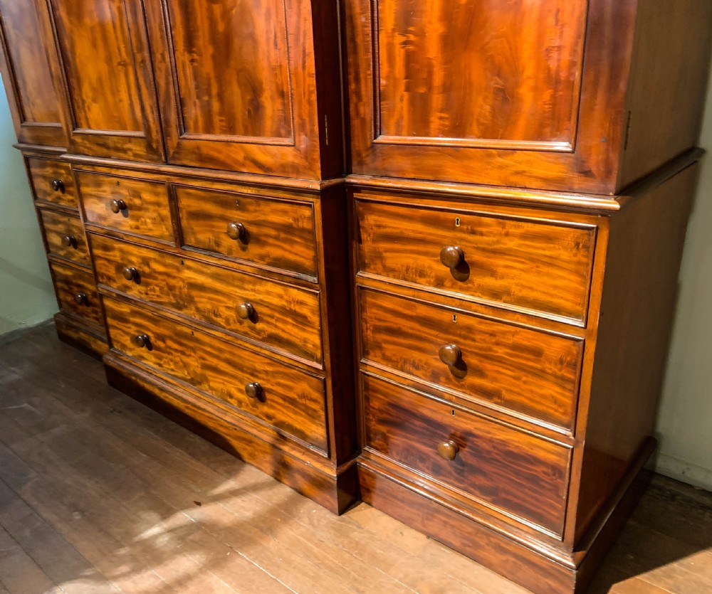 A Superb Early Victorian four door Wardrobe View XI