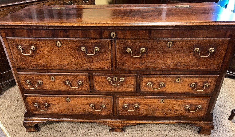 A Good Georgian Dower Chest in Oak