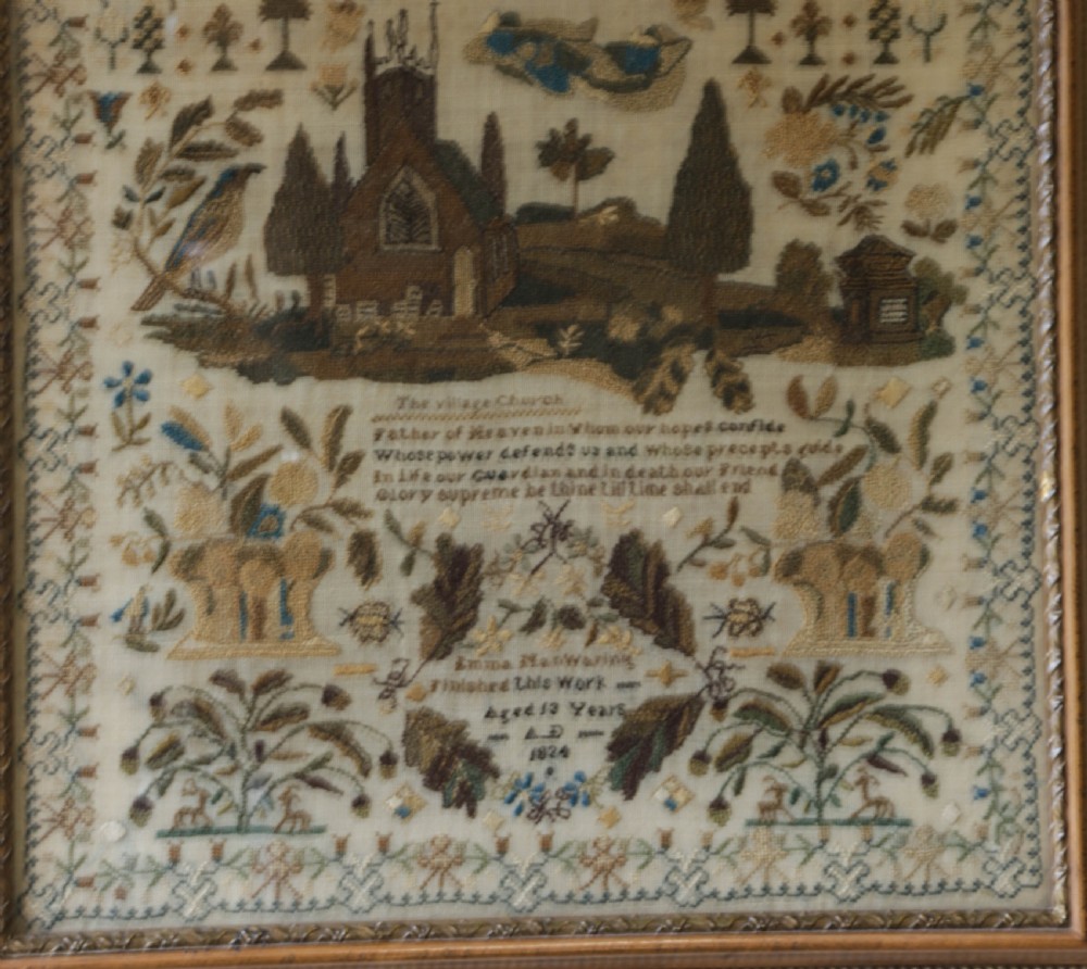 A Fine and Detailed sampler Emma Manwaring 1834 View II