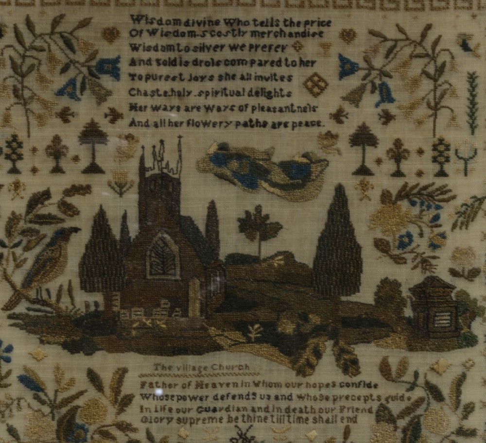 A Fine and Detailed sampler Emma Manwaring 1834 View VI