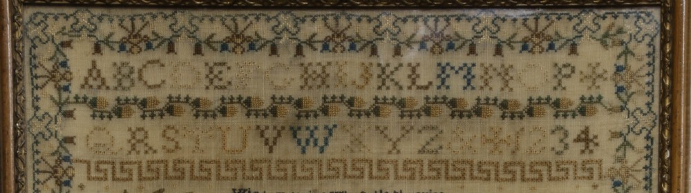 A Fine and Detailed sampler Emma Manwaring 1834 View VIII