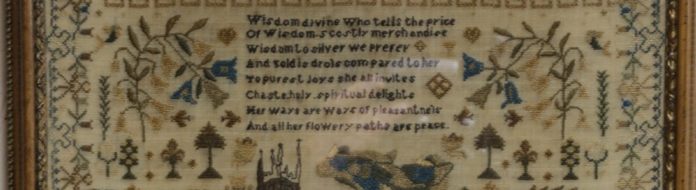 A Fine and Detailed sampler Emma Manwaring 1834 View IX